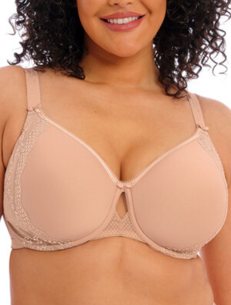 Elomi Charley Underwire Bandless Spacer Molded Bra, Fawn | Elomi Charley Molded Bras