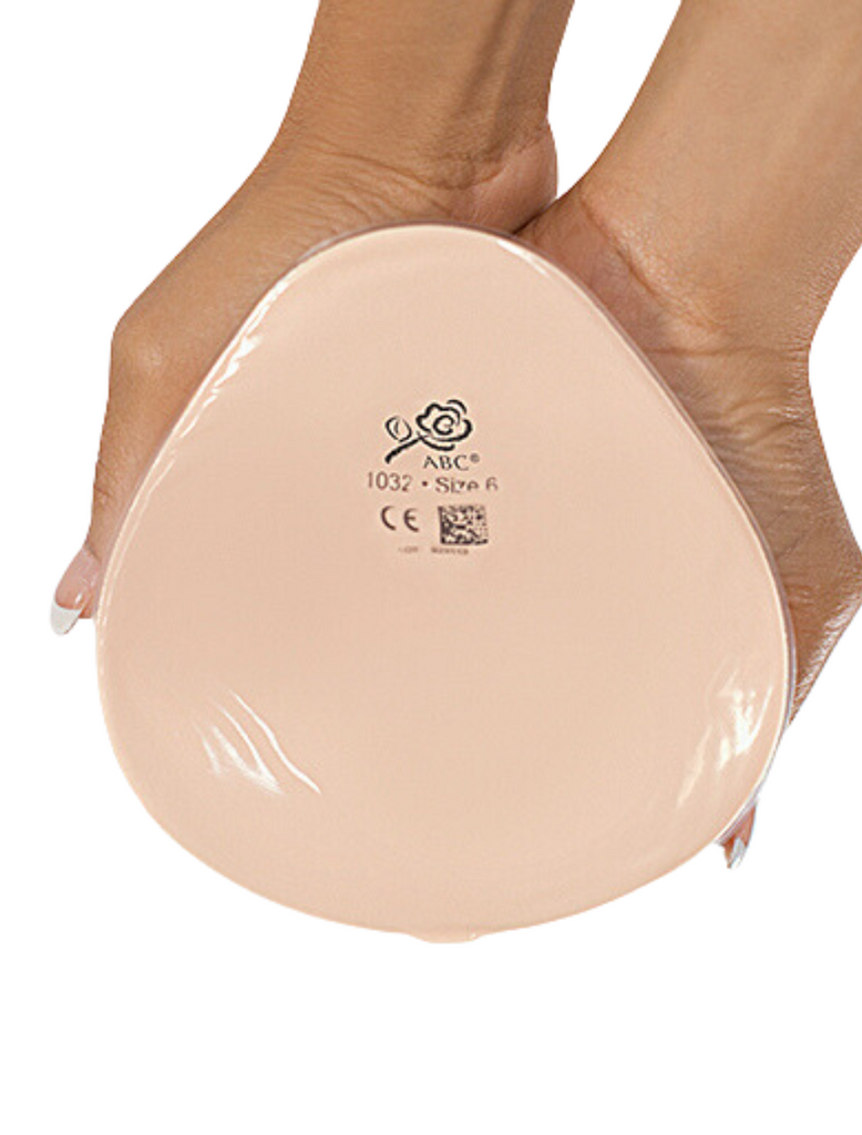 ABC Oval Lightweight Massage Form Shaper Form Blush | Blush Oval Lightweight Breast Form | Lightweight Oval Breast Prosthesis