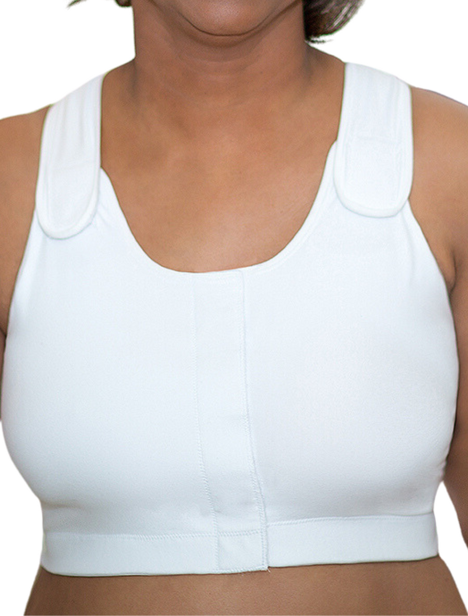 Post Surgical Comfortable Compression Front Closure Bra for Breast