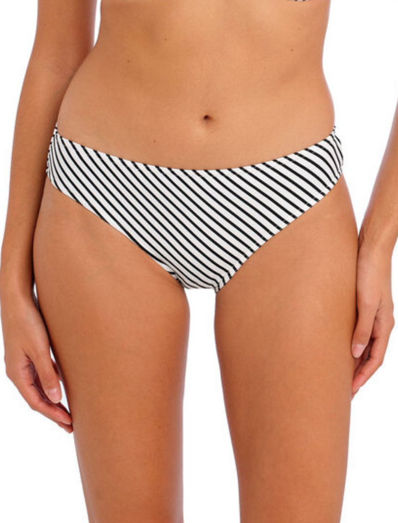Freya Jewel Cove Classic Swim Brief, Stripe Black | Stripe Black Bikini Briefs | Freya Swimwear