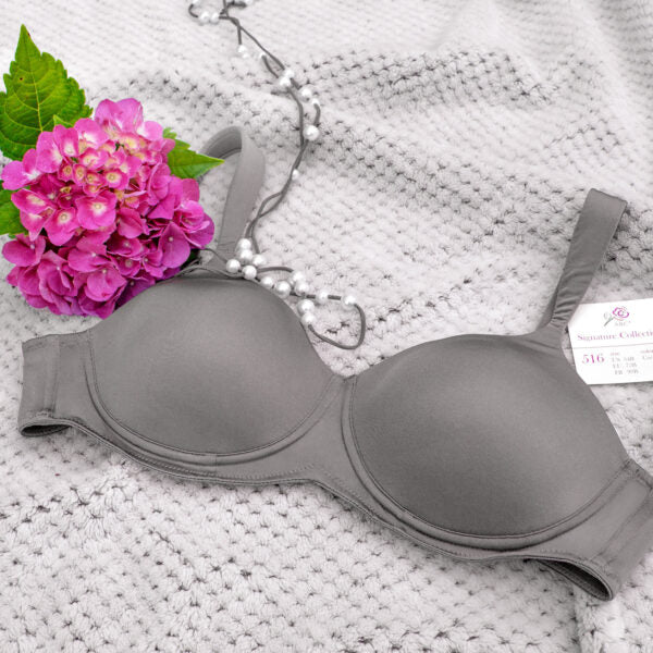 American Breast Care 516 Silhouette Bra, Cool Grey