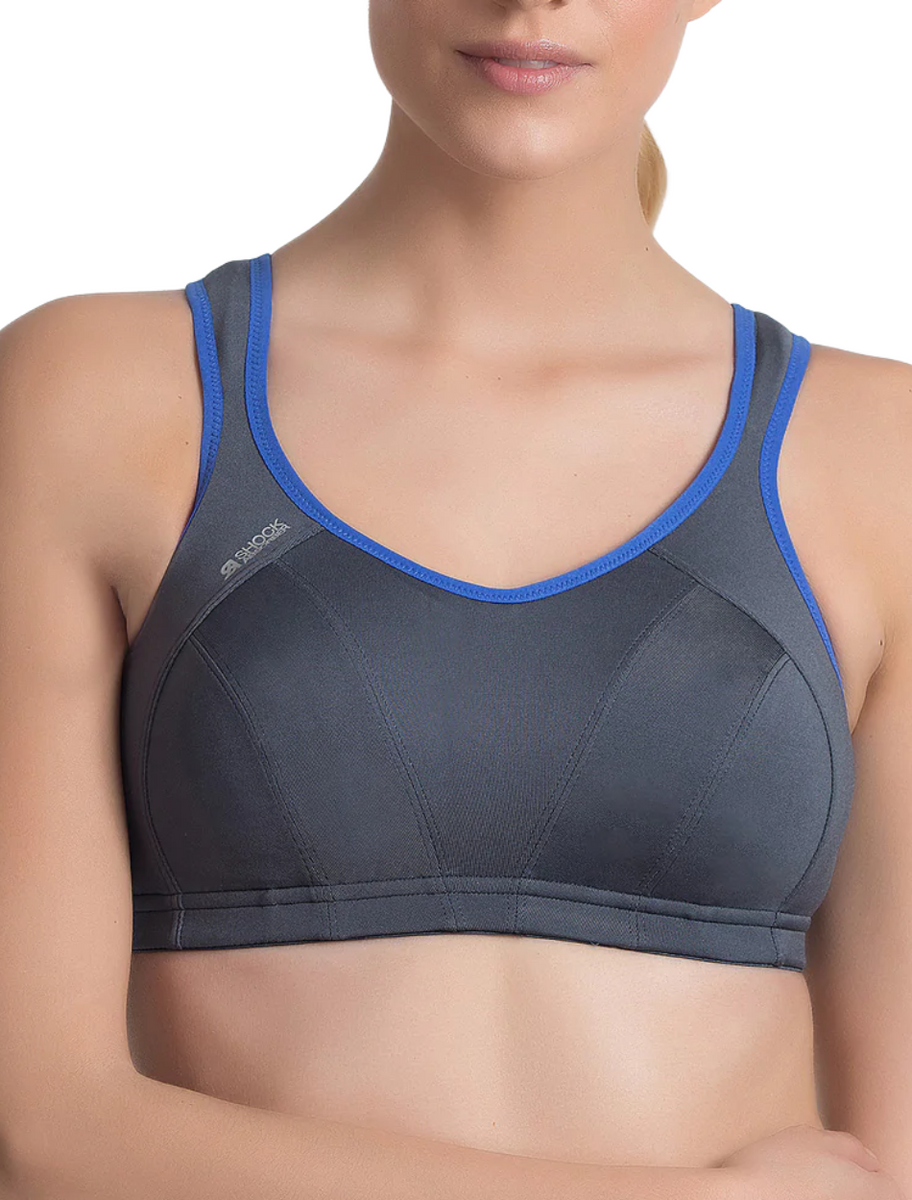 Shock Absorber Multi Sports Bra Dark Grey Bras Honey USA