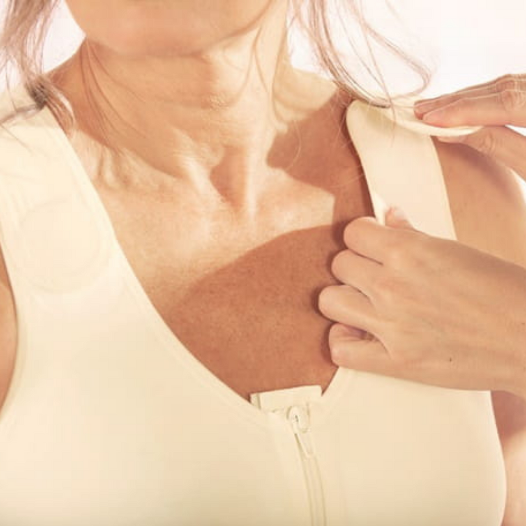 Anita Valencia Compression Bra Front Closure Wire-Free Post Operative Bra, Black