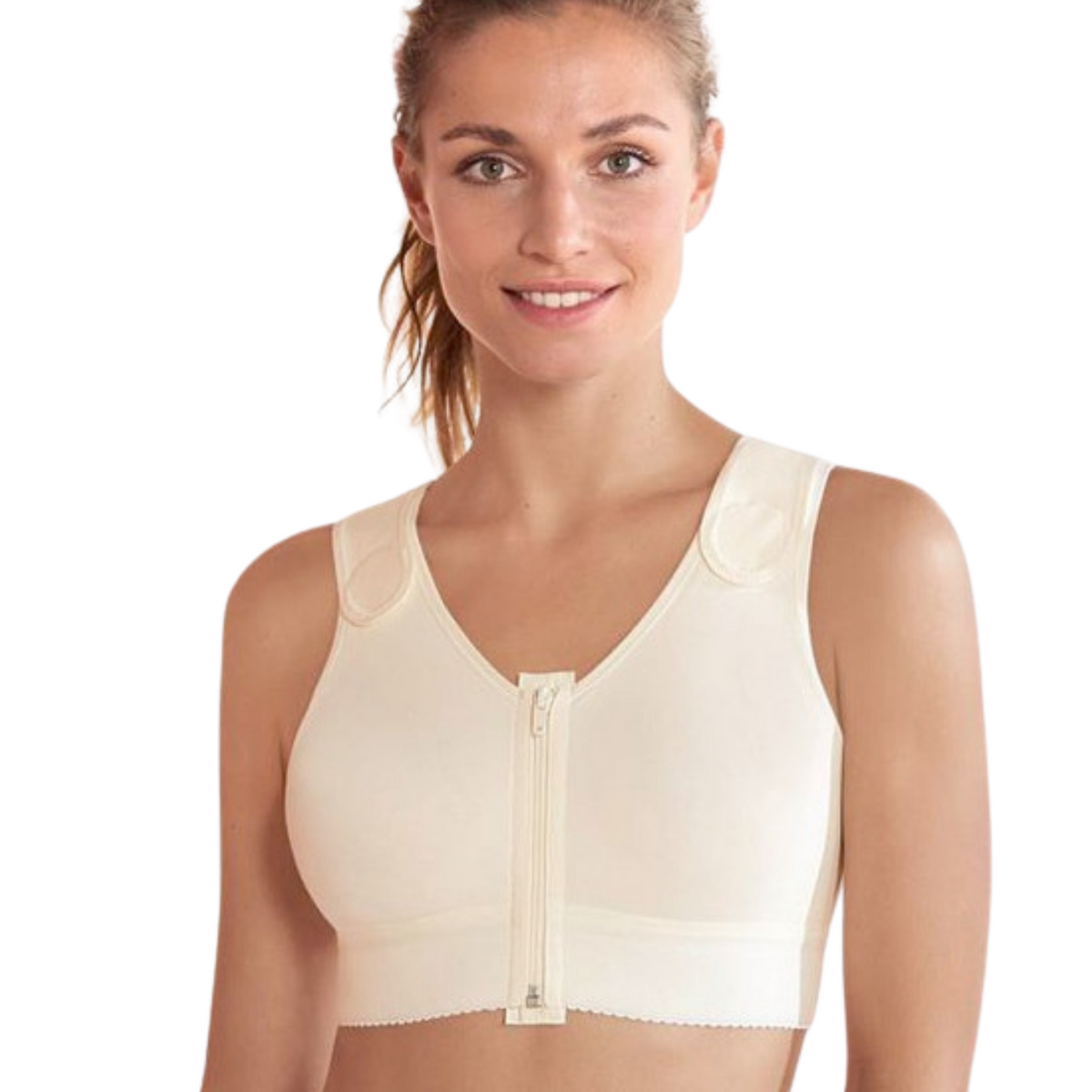Anita Care Lisa Women's Seamless Wire-Free Mastectomy Bra - Size 46A, Champagne, Breathable Fabric