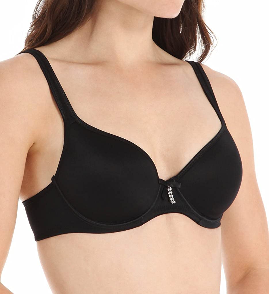 Fit Fully Yours Crystal Smooth Underwire T-Shirt Bra, Black – Bras & Honey  USA