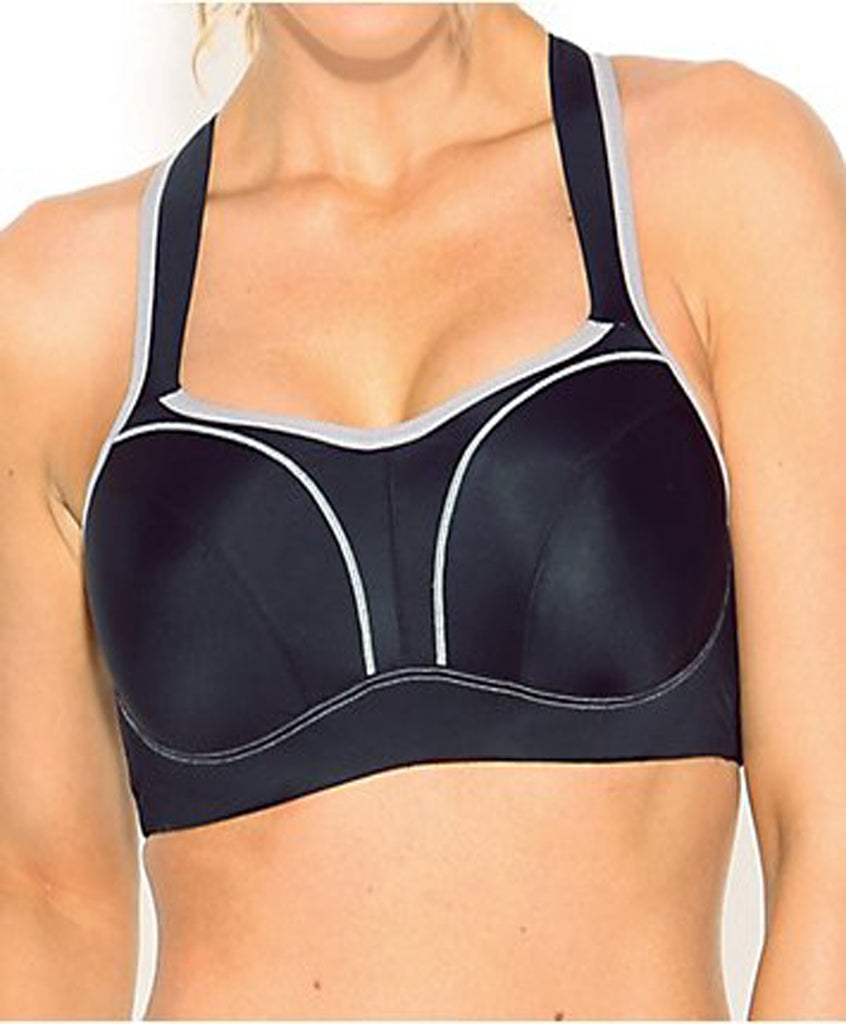 Fit Fully Yours Pauline Underwire Sports Bra, Black Grey | Black Fit Fully Yours Sports Bras