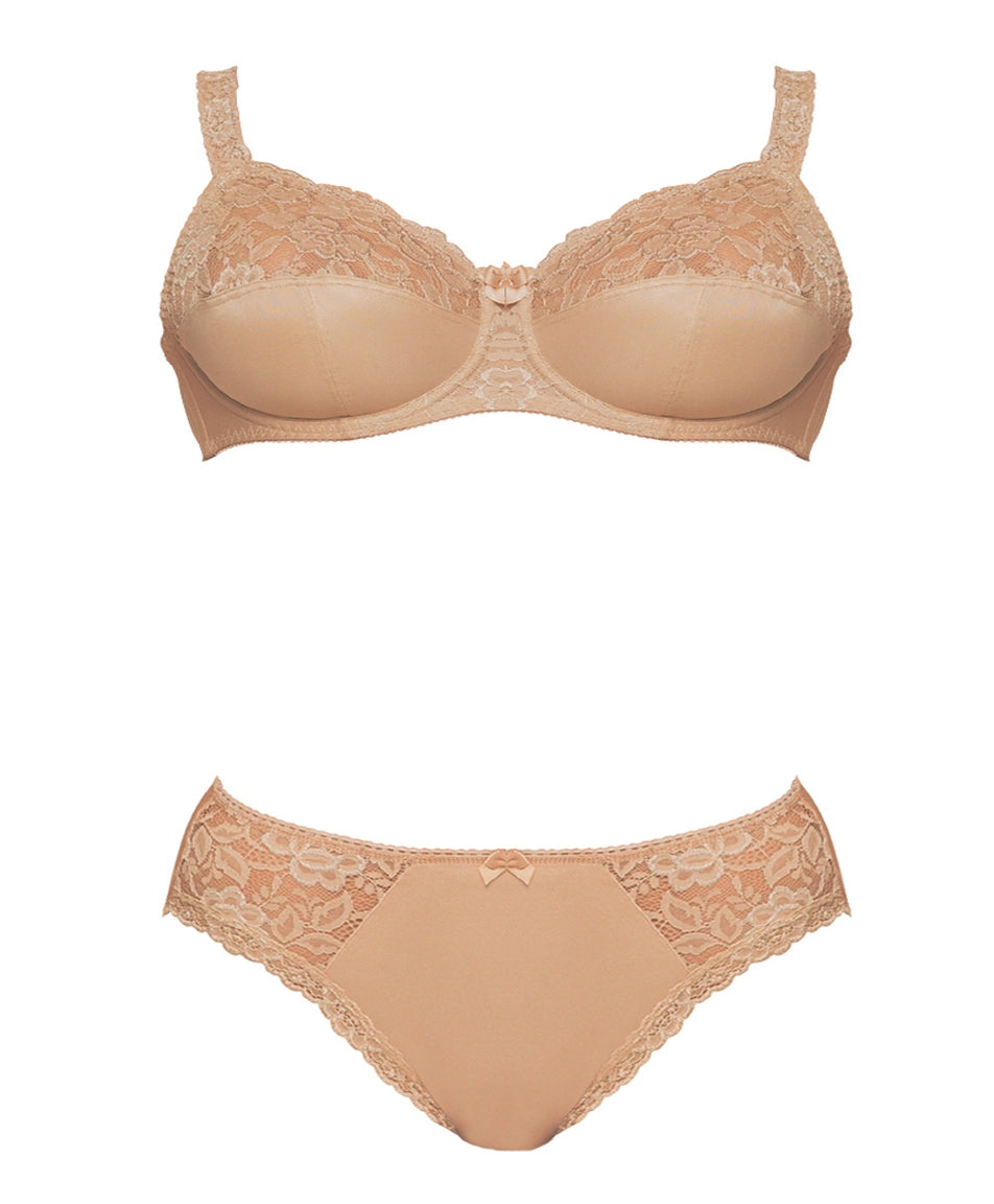 Fantasie Women's Illusion Full Coverage Bra – Natural Beige, 40G, Side Support, Lace Detail, Comfort Fit With Adjustable Straps - View #13