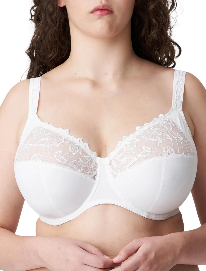 PrimaDonna Deauville Large Cups Full Cup Wire Bra in White | White Primadonna Bra | Deauville Bra in White