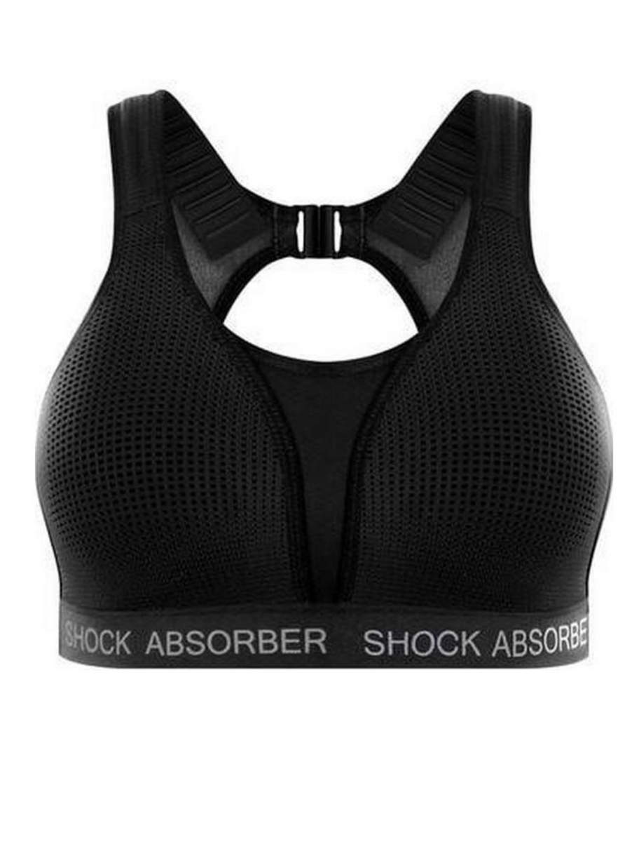 Shock Absorber Ultimate Run Padded Sports Bra, Black | High Impact Shock  Absorber Sports Bra Black