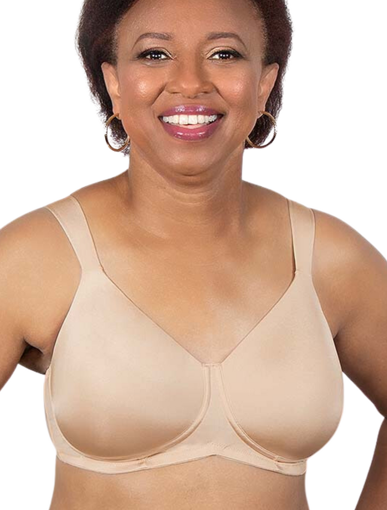 Sujetador American Breast Care 516 Silhouette, Cool Latte | Sujetador de Mastectomía Beige Latte