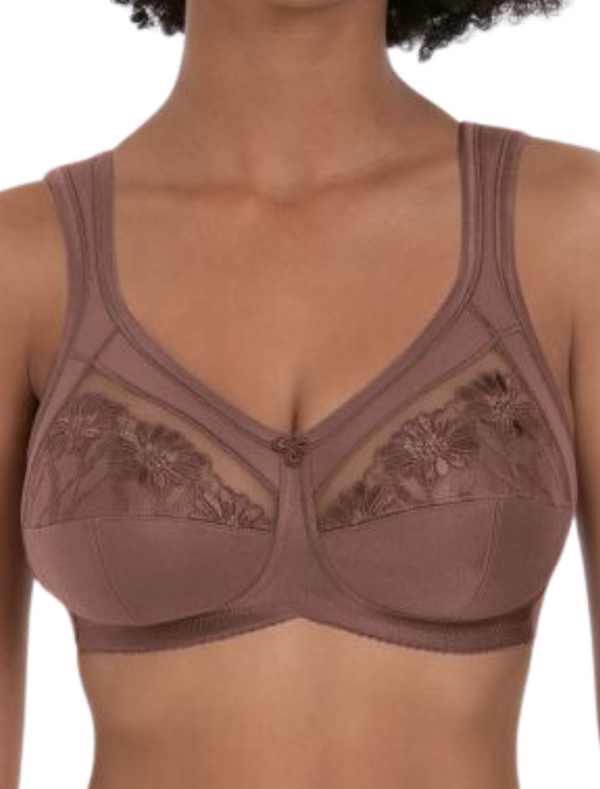 Anita Safina Support bra, Berry | Berry Anita Safina Wireless Full cup Bra | Non Wired Anita Bras