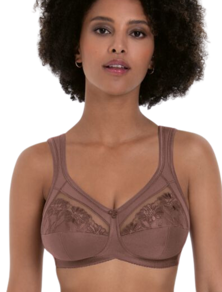 Anita Women's Safina 5448 Support Bra - Berry Color, 44A Size | Non-Wired, Strain-Relief Design With Cotton Back