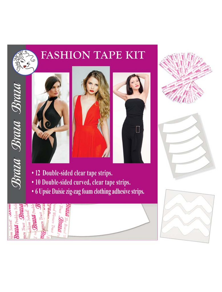 Kit de cintas de moda Braza | Tiras de cinta adhesiva para ropa | Cinta de moda |