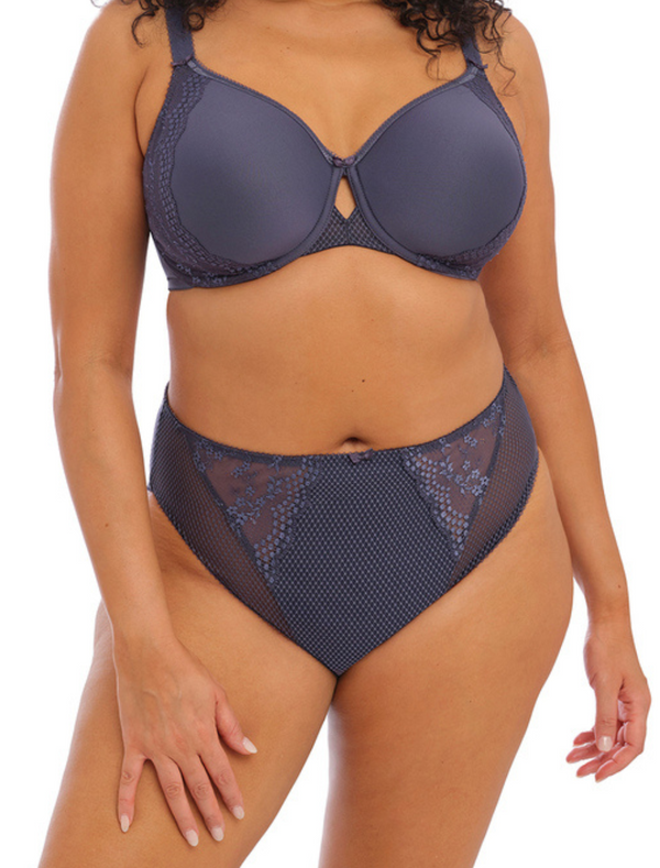 Elomi Charley High Leg Brief, Storm | Elomi High Leg Panties | Storm Elomi Charley Panties