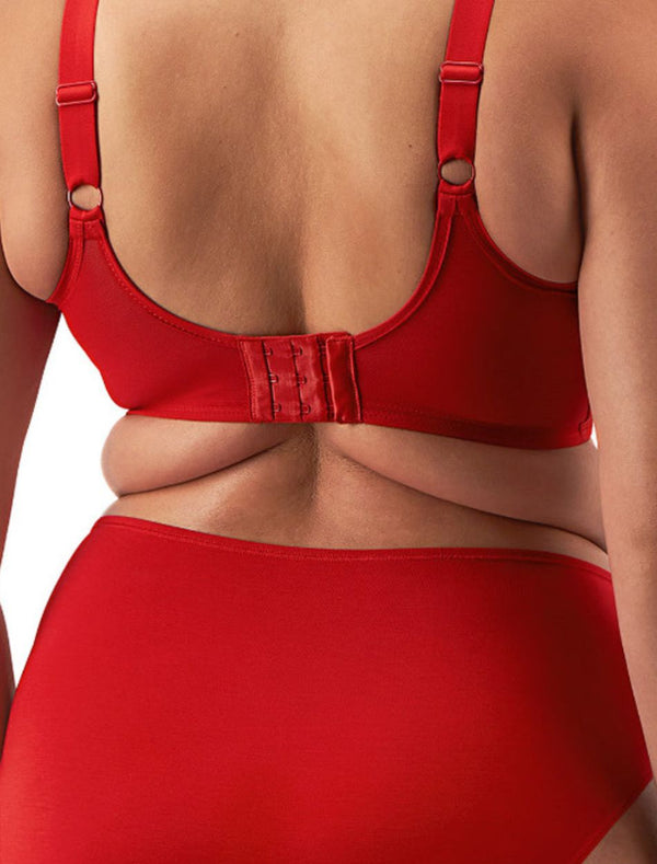 Elomi Smooth UW Molded T-Shirt Bra, Haute Red| Elomi Smooth Bra