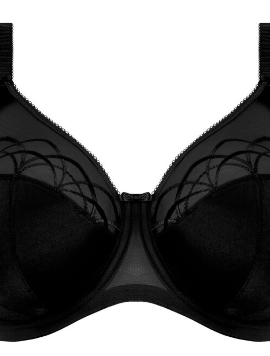 Elomi Cate Underwire Full Cup Banded Bra Black – Bras & Honey USA