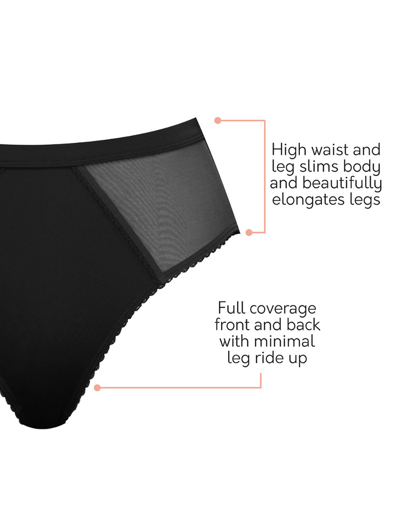 dress panties Parfait Micro Dress Panty, Black | Black Parfait French Cut Panties