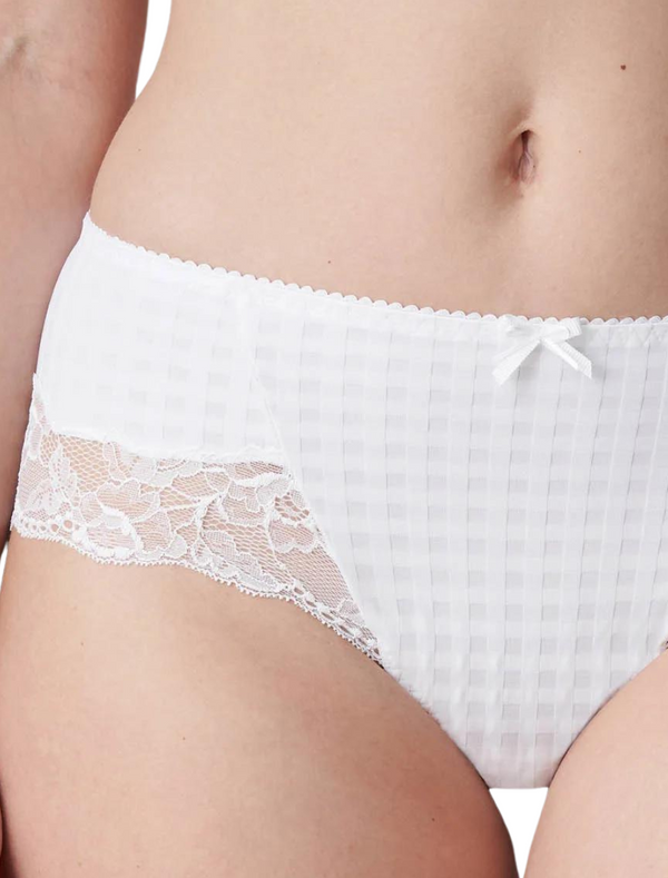 PrimaDonna Madison Hotpants, White | White Primadonna Pantys | Primadonna Hotpant briefs