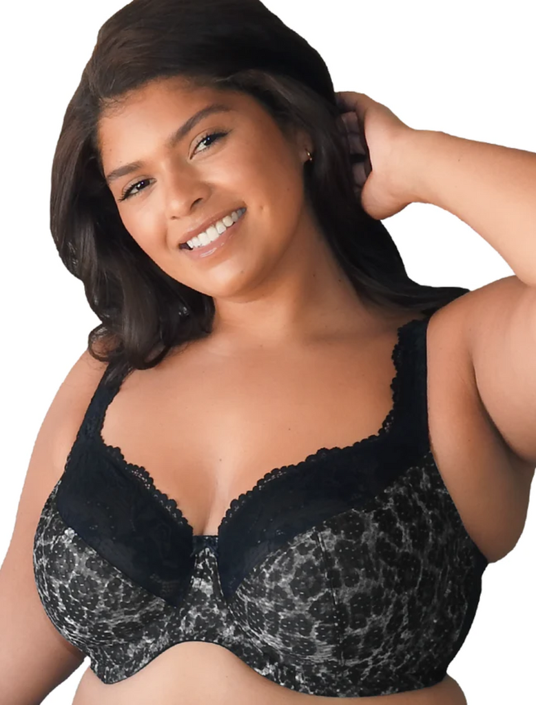 Fit Fully Yours Serena Underwire Lace Bra, Black Leopard | Animal Print Bras