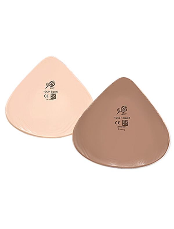 American Breast Care Triangle Lightweight Breast Form, Tawny| Tawny ABC Triangle Breast Form | Triangle Breast Prosthesis