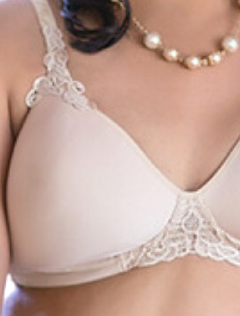 ABC Mastectomy Bra Petite Size 34AA White at  Women's