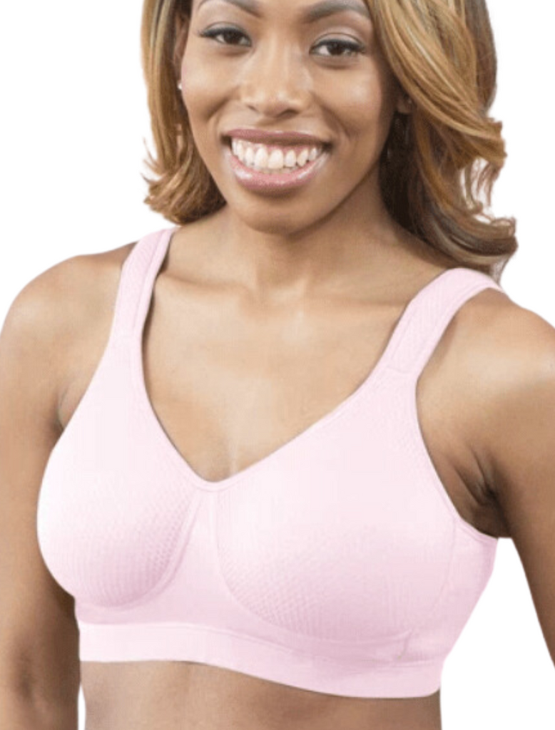 Sujetador de masaje sin costuras ABC American Breast Care, rosa | Sujetador de masaje rosa ABC | Sujetador de masaje para el cuidado de los senos Pink America
