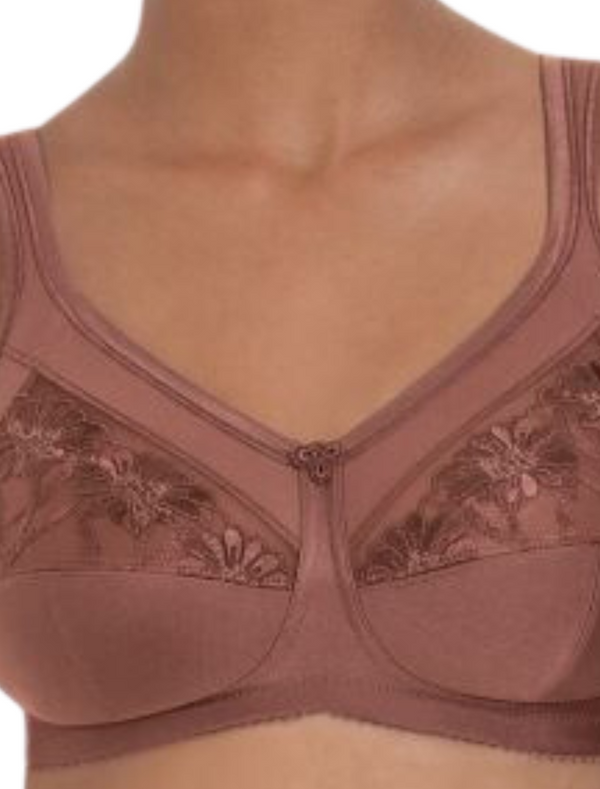 Anita Safina Wireless Post Operative Bra, Berry | Berry Anita Safina Mastectomy Bra | Anita Safina Pocketed Bras