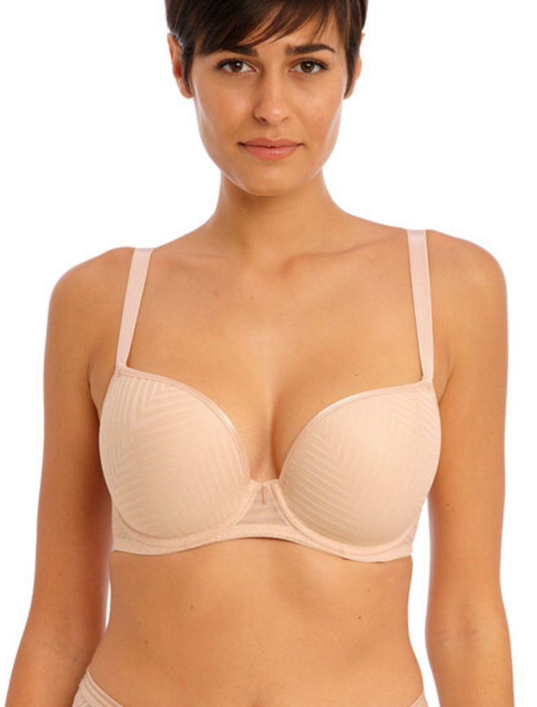 Freya Tailored Underwire Plunge Molded Bra Natural Beige Natural Be Bras Honey USA