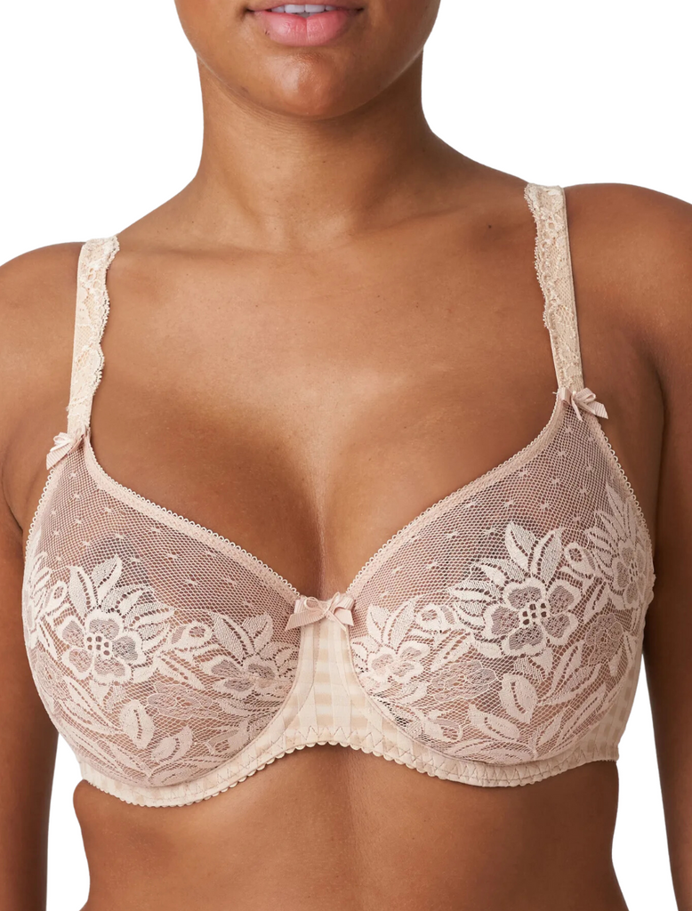 PrimaDonna Madison Full Cup Non Padded Wire Bra, Caffe Latte | Beige PrimaDonna Madison Bras | Prima Donna Lace Bra