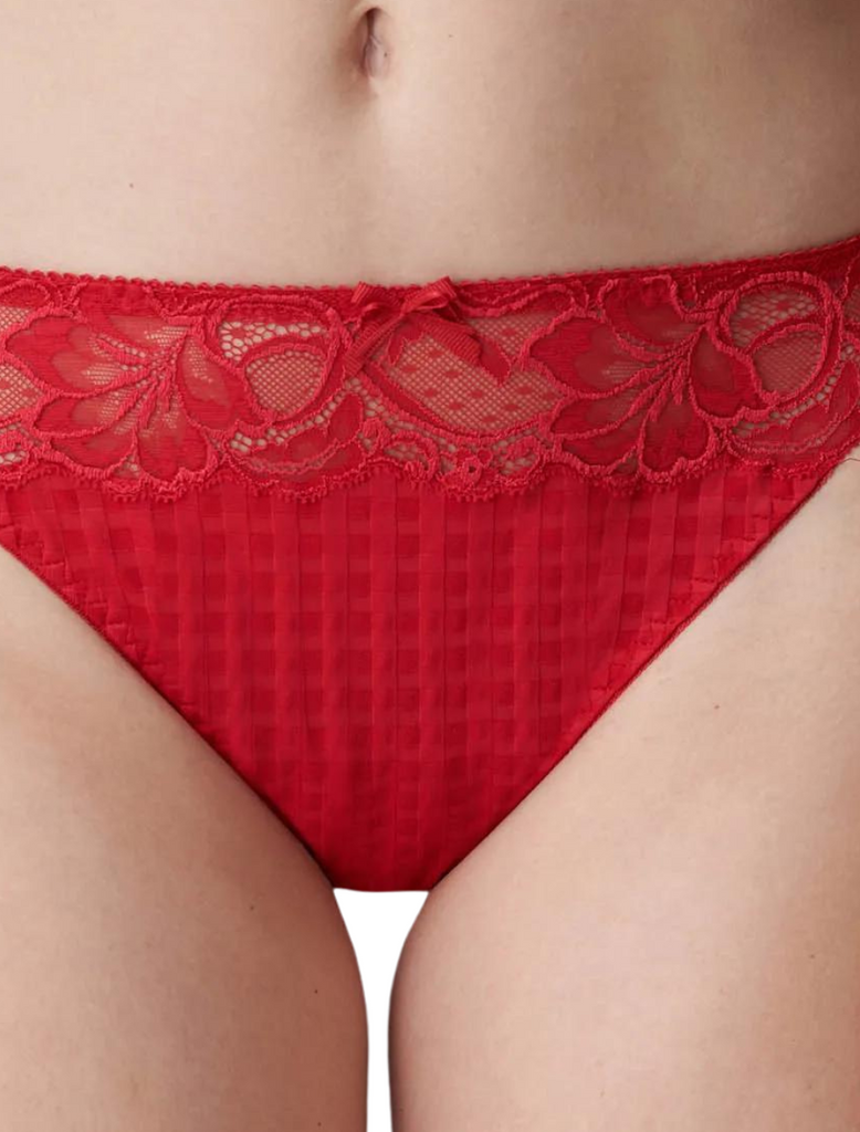 PrimaDonna Madison Thong, Scarlet | Red Thong Panty | Red Primadonna Panty