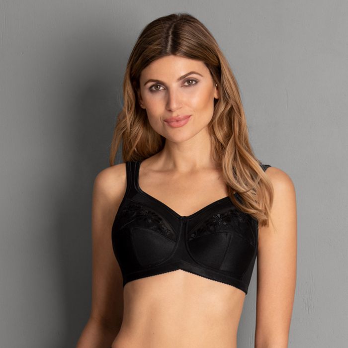 Anita Women's Safina Non-Wired Support Bra - Embroidered Comfort Bra In Black - View #4