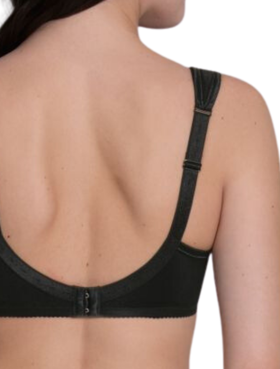 Anita Women's Safina Non-Wired Support Bra - Embroidered Comfort Bra In Black - View #7