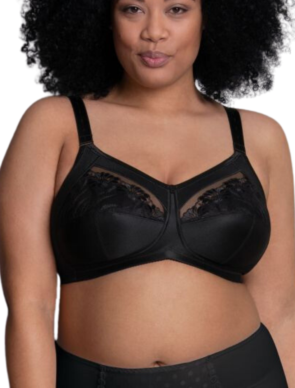 Anita Women's Safina Wire-Free Bra – Comfort Support Bra In Black, Size 36A
