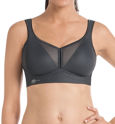 Anita Women's Non-Wired Support Bra Orely 5882 - Wire-Free Lace Bra, Black, Size 50B