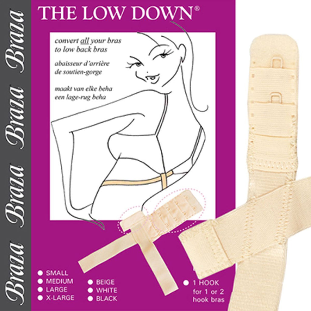 Braza The Low Down® - Low Back Bra Converter 1 Hook, Nude | Low Bra Bra Converter
