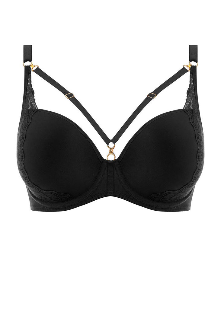 Show-off Black Moulded Plunge Bra from Freya
