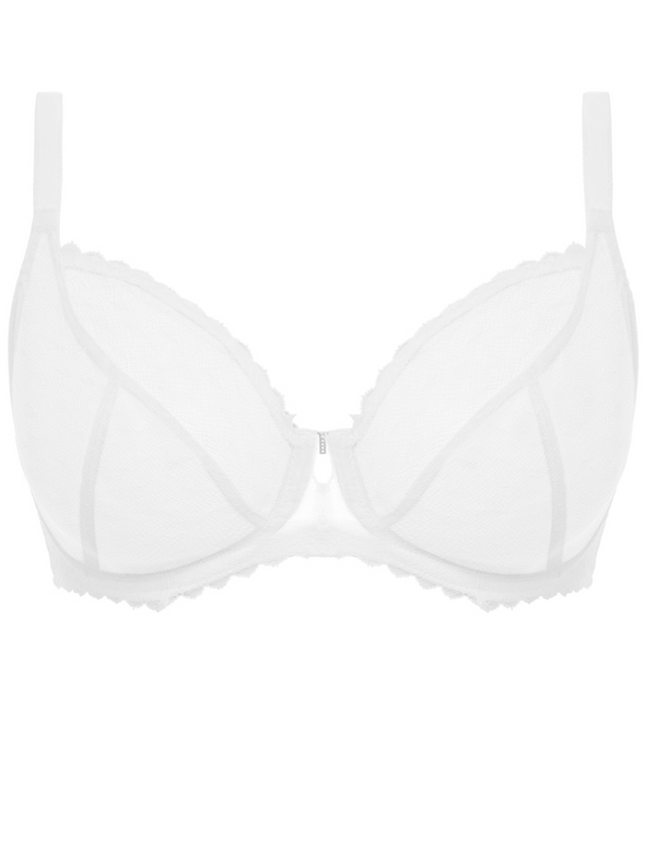 Freya Signature UW Plunge Bra, White | Freya White Bra | White Plunge Bra