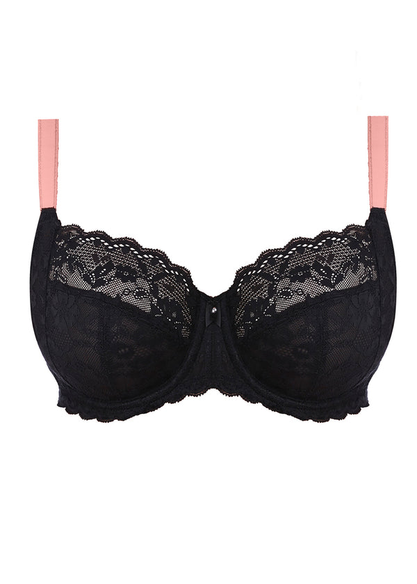 Freya Offbeat Underwire Side Support Bra, Black | Black Side Support Bra