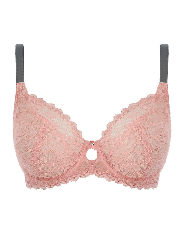 Freya Offbeat Underwire Plunge Bra, Rosehip | Pink Freya Offbeat