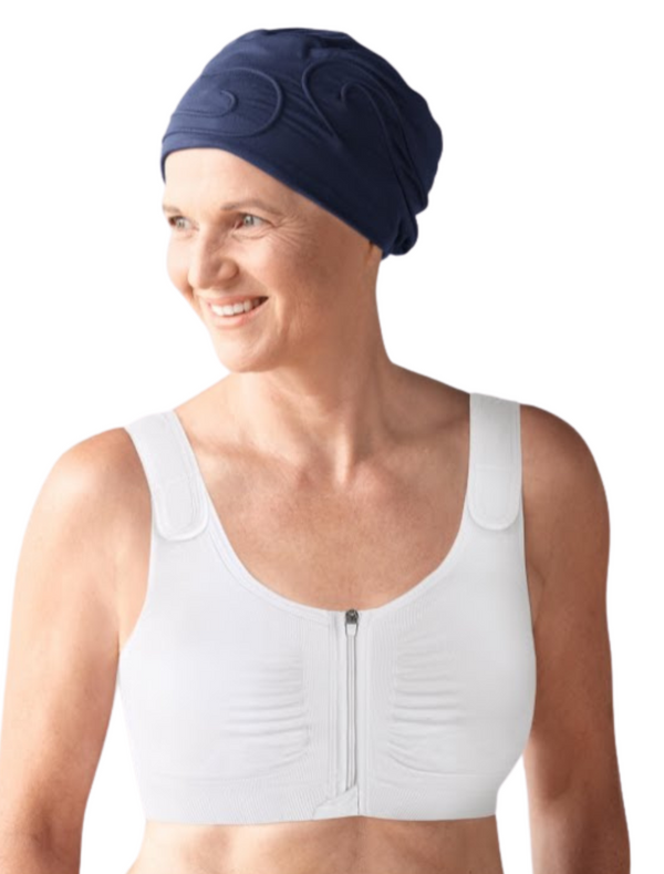 Amoena Leyla Seamless Post Surgical Wire-Free Bra, White | White Amoena Post Surgery Bra