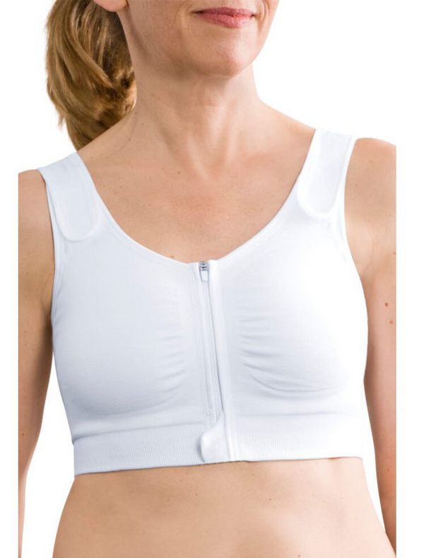 Amoena Leyla Seamless Post Surgical Wire-Free Bra, White | White Amoen ...