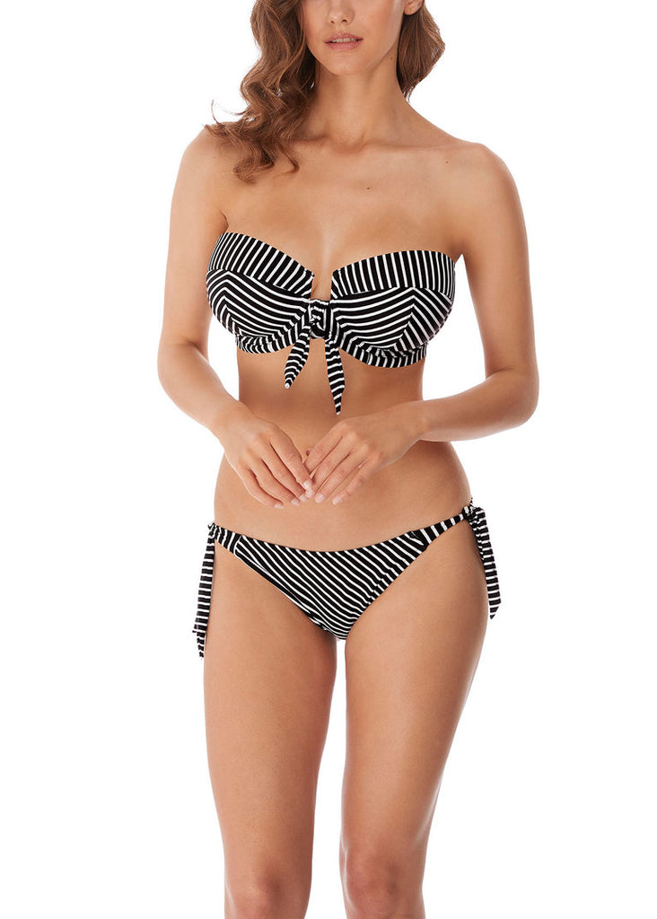 Freya Beach Hut Underwire Padded Bandeau Bikini, Black – Bras & Honey USA