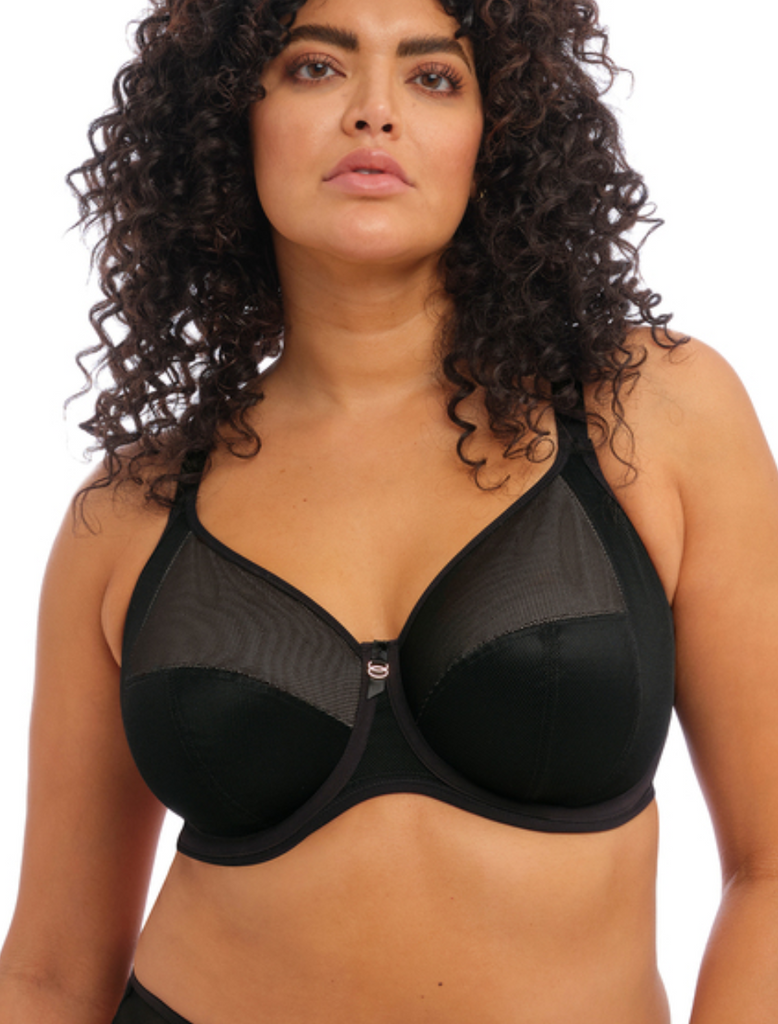 Elomi Kintai Underwire Full Cup Banded Bra, Black