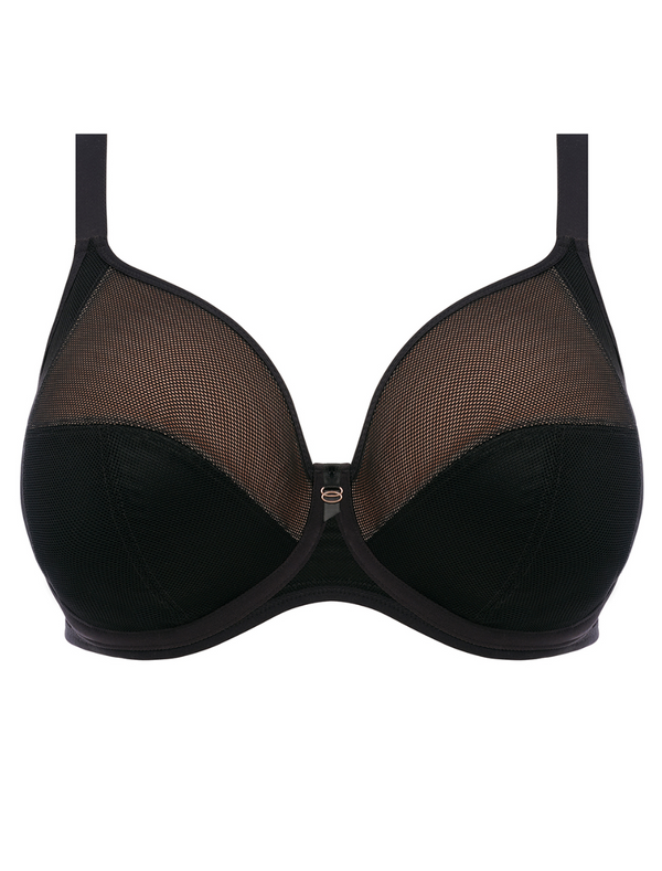 Elomi Kintai Sujetador con aros y copa completa, color negro
