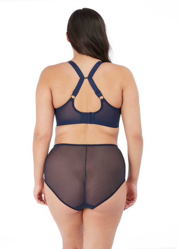 Elomi Charley Underwire Plunge Bra,Navy