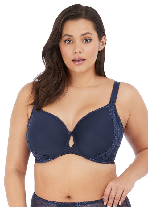 Elomi Charley Underwire Bandless Spacer Molded Bra, Navy – Bras