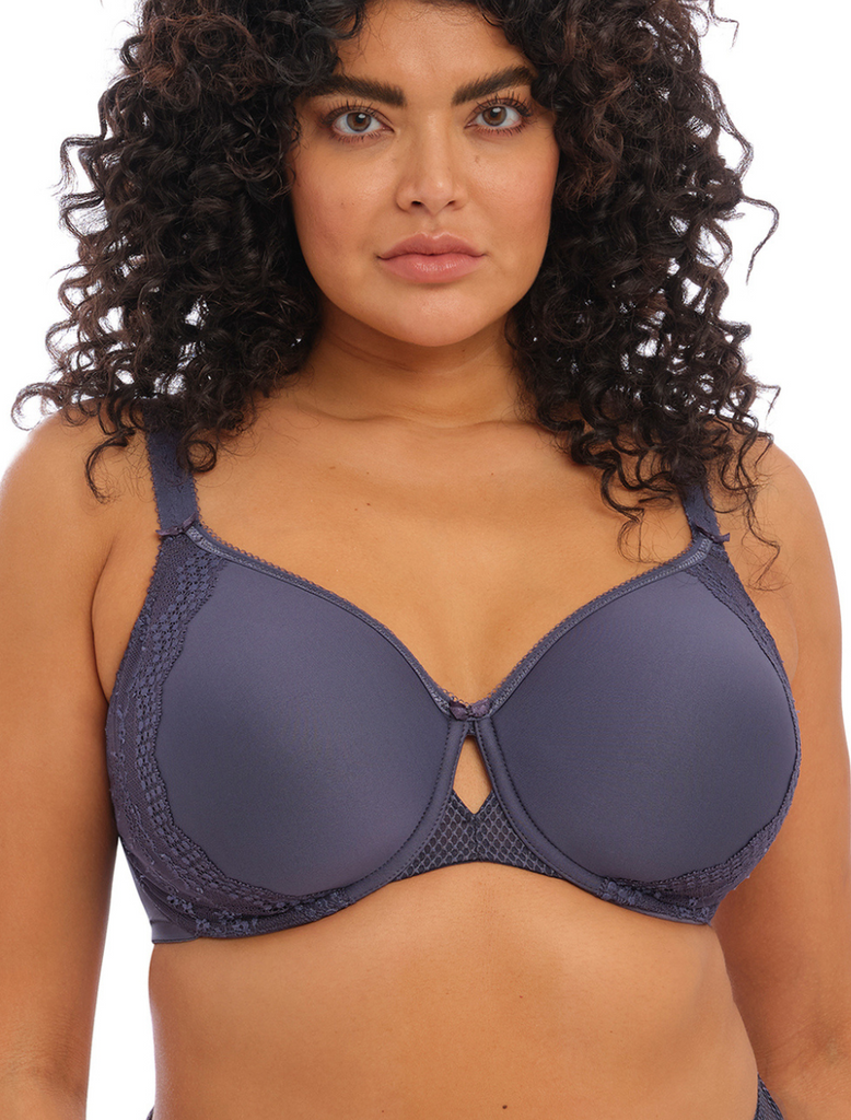 Elomi Charley Underwire Bandless Spacer Molded Bra, Storm | Elomi Charley Storm