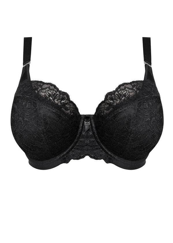 Elomi Brianna Underwire Padded Half Cup Bra, Black | Black Elomi Brianna Bras