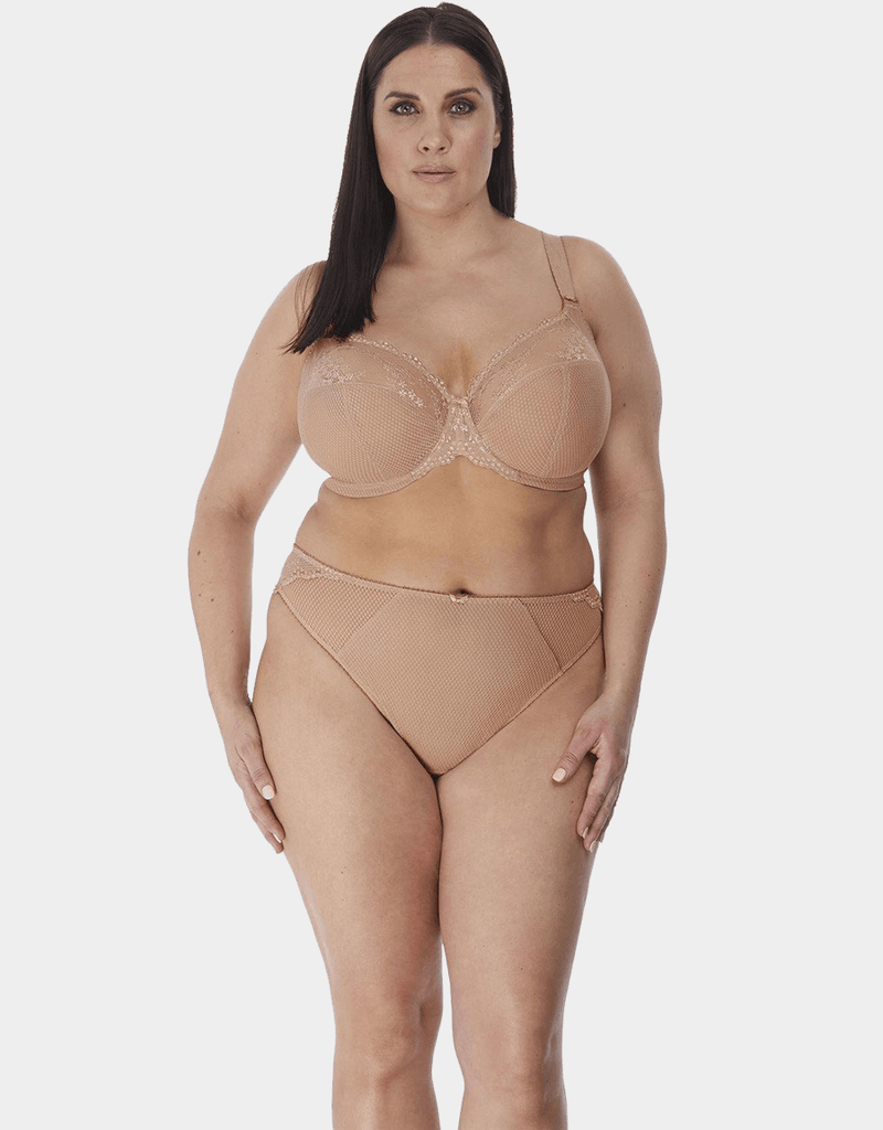 Natumi☆RILY Elomi Charley Underwire Plunge Bra, Fawn – Bras & Honey USA