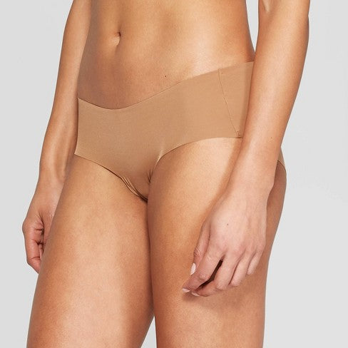Bras & Honey Invisible Stretch Hipster Panty, Caramel 3 Pack
